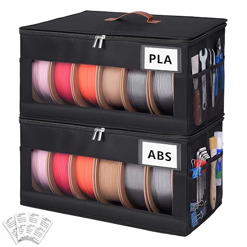 2 Pack 3D Printer Filament Storage Box with Dual Side