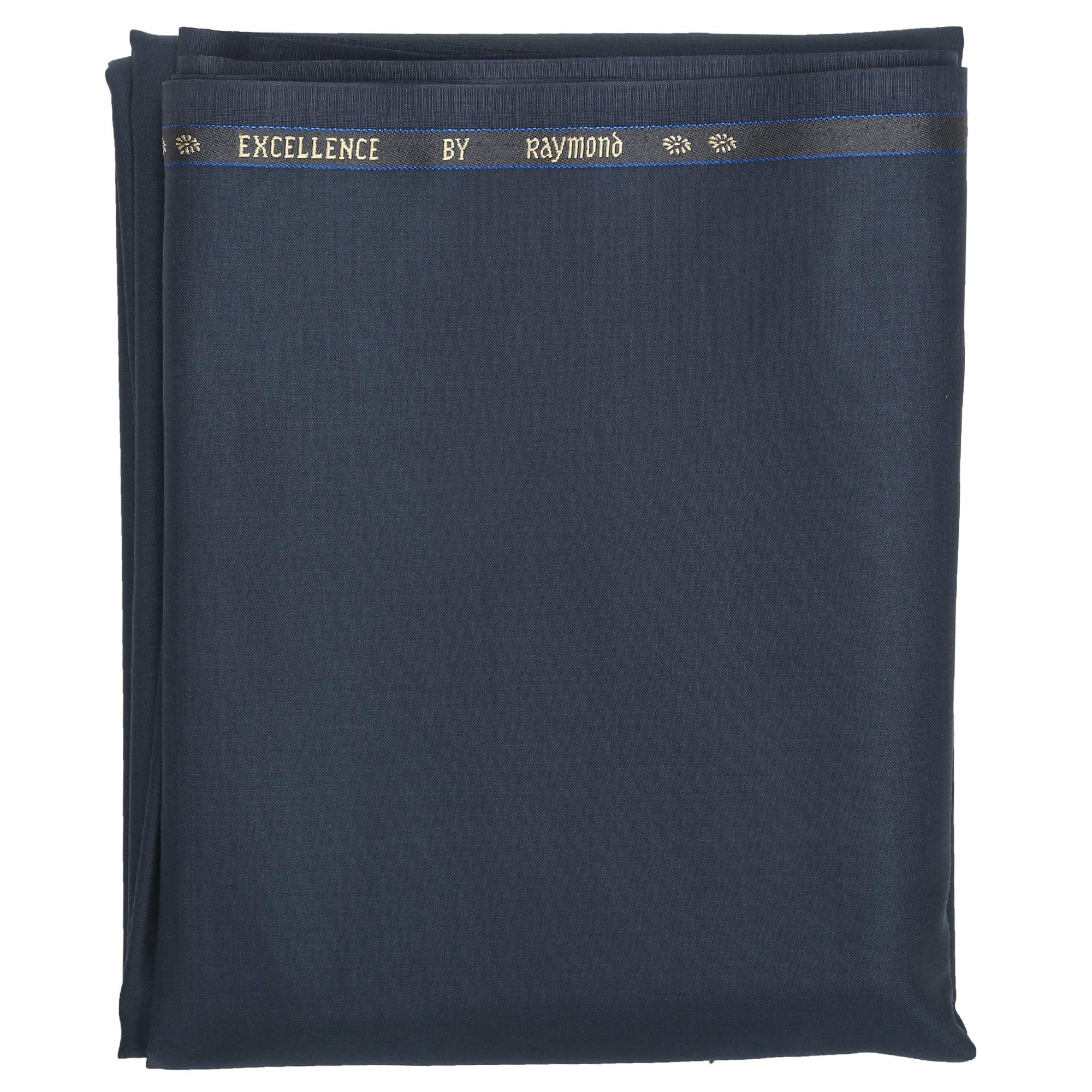 Men's Polyester and Viscose Unstitched Trouser Fabric (BSC 508, Majendra Blue, 1.3 Meter)