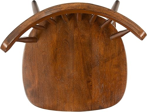 Miniatura 7 de SAFAVIEH Home Collection Reeves Farmhouse - Silla de comedor con respaldo de husillo marrón nogal