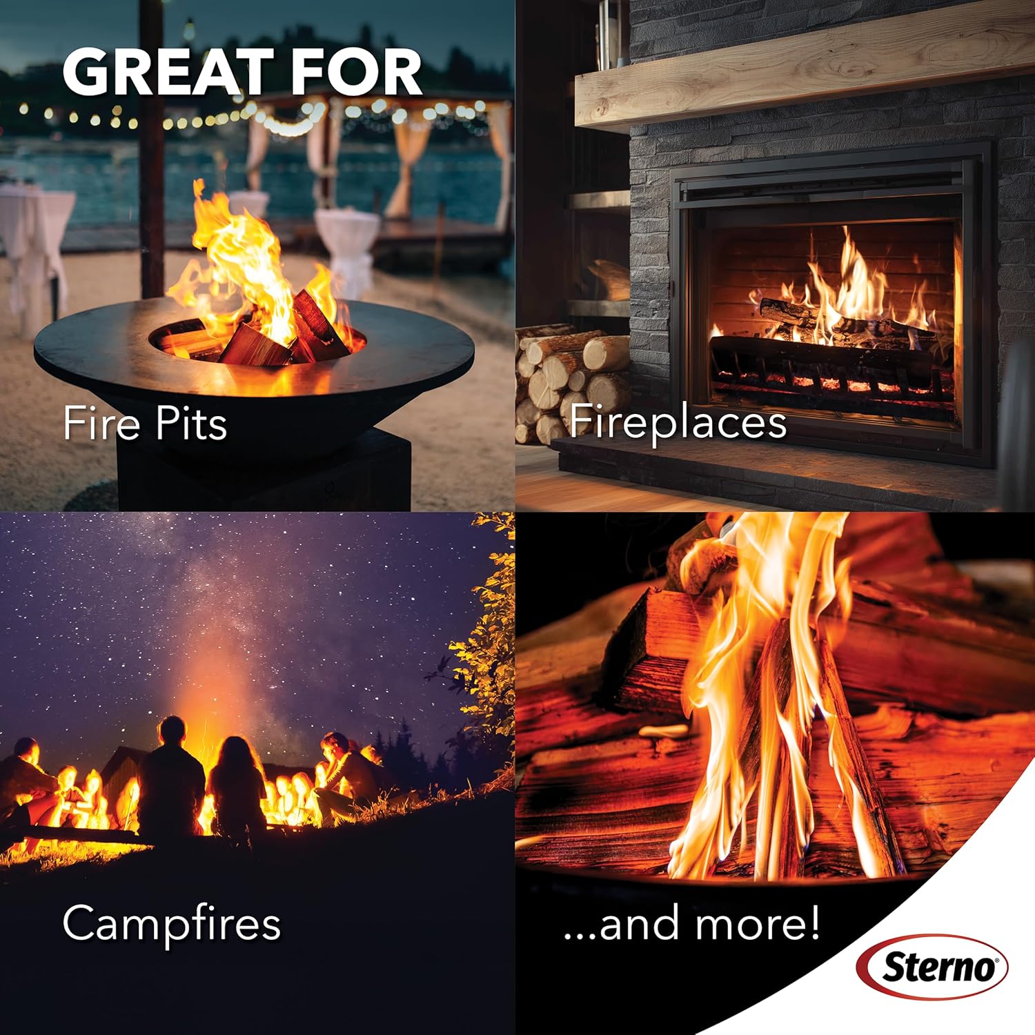 Sterno Fatwood Fire Starter Sticks, 10 lb — All?Natural Resin?Rich Pine Wood, Easy to Light, Indoor/Outdoor, Weather Resistant, Sustainably Sourced