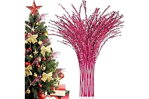 Valentine Picks for Tree - 20 Pcs Glitter Floral Picks for Valentine's...