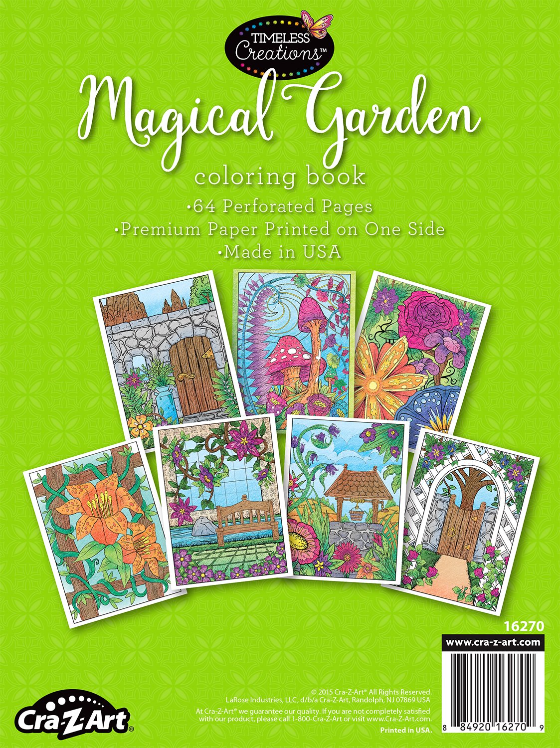 Cra-Z-Art Timeless Creations Adult Coloring Books: Magical Gardens Crative Coloring Book (16270-6)      Office Product – November 1, 2015