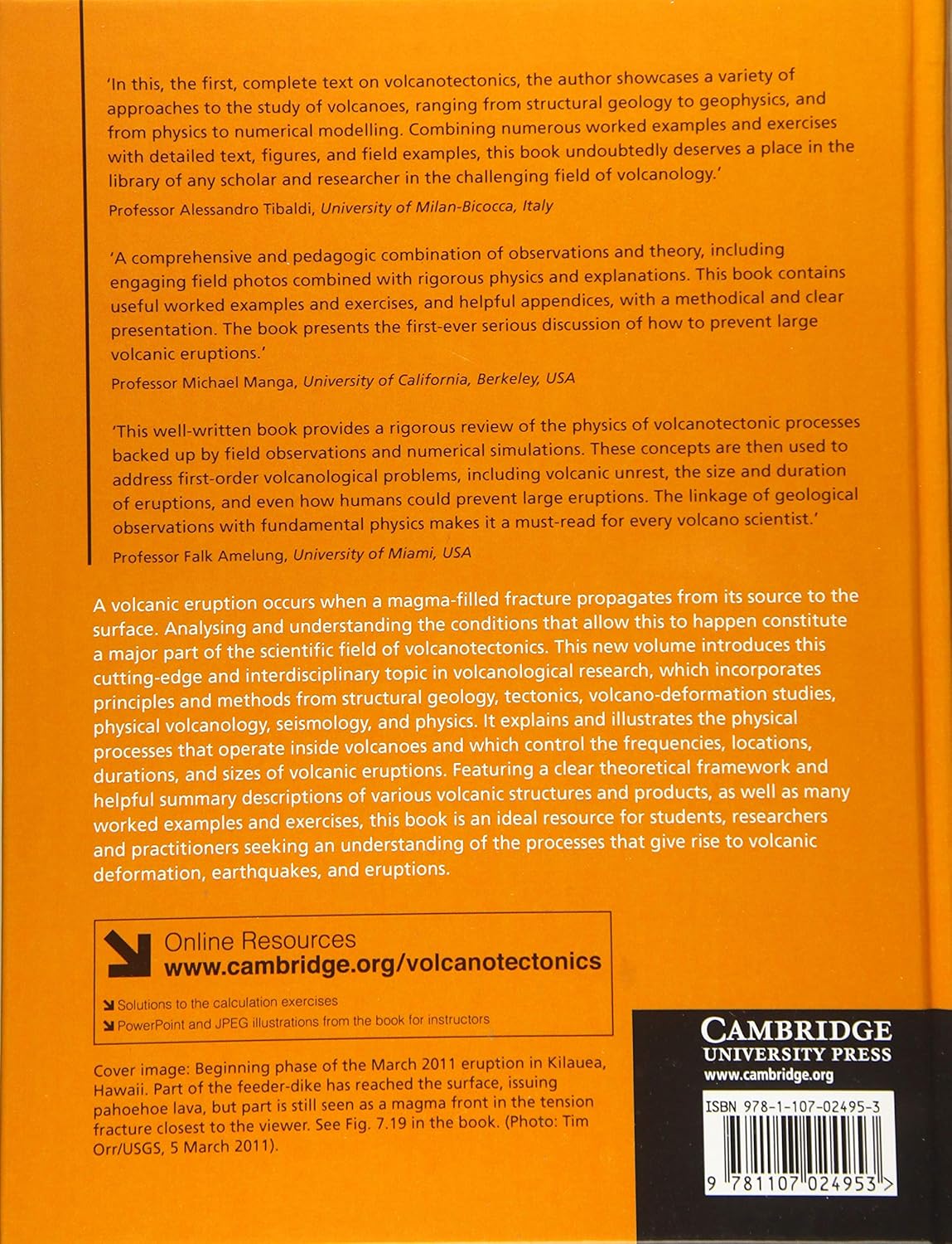 Volcanotectonics: Understanding the Structure, Deformation and Dynamics of Volcanoes      1st Edition