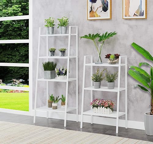 Miniatura 10 de Convenience Concepts Designs2Go - Soporte de metal para plantas de 4 niveles, color negro