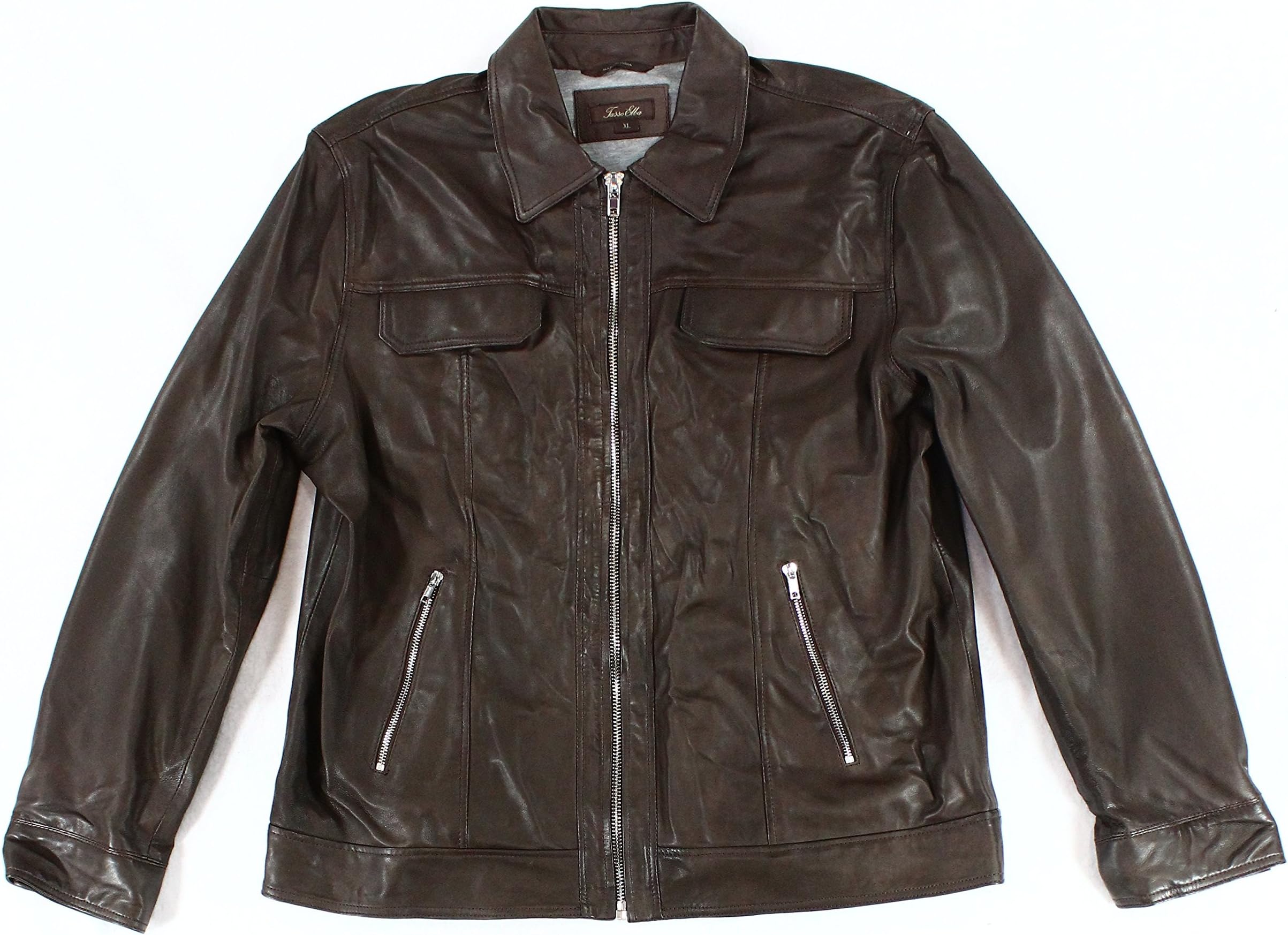Tasso Elba Men's Leather Jacket