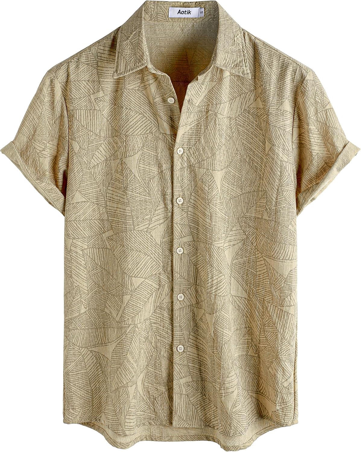 Mens Hawaiian Shirt Short Sleeve Casual Button Down Vacation Shirts Textured Floral Summer Beach Shirt