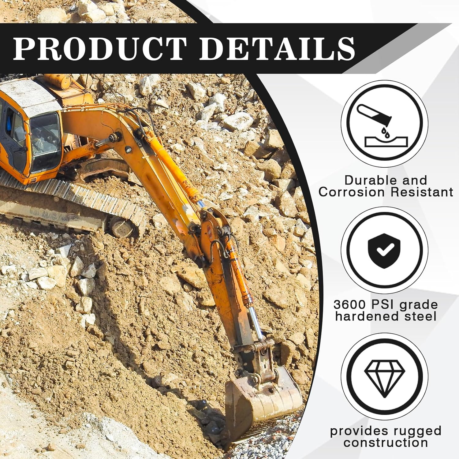 LEIFIDE Hydraulic Quick Disconnect Coupler Set 1” NPT ISO 5675 Threaded Carbon Steel Galvanized Agricultural Quick Connect and Disconnect Tractor Couplers Hydraulic Coupling