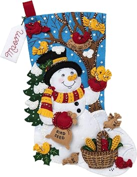 PLAID ENTERPRISES Felt Stocking KIT, Feeding The Birds