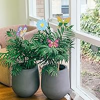 Vista 5 de Vcekract Kits de arte de diamantes de mariposa, 12 piezas de pintura de diamantes para decoración de jardín, suministros de manualidades de arte