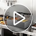 ROVSUN 22.8QT Commercial Deep Fryer with Baskets & Lids, 21.8L Stainless Steel Electric Double Fryer, Countertop Kitchen Frying Machine w/Temperature Control, French Fries Donuts 3400W