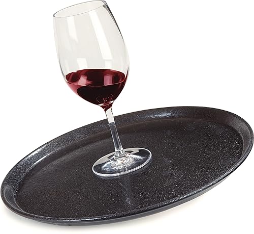 Miniatura 7 de Carlisle FoodService Products CFS 1600GR2076 Griptite - Bandeja redonda para servir, 16 pulgadas, color marrón (paquete de 12)