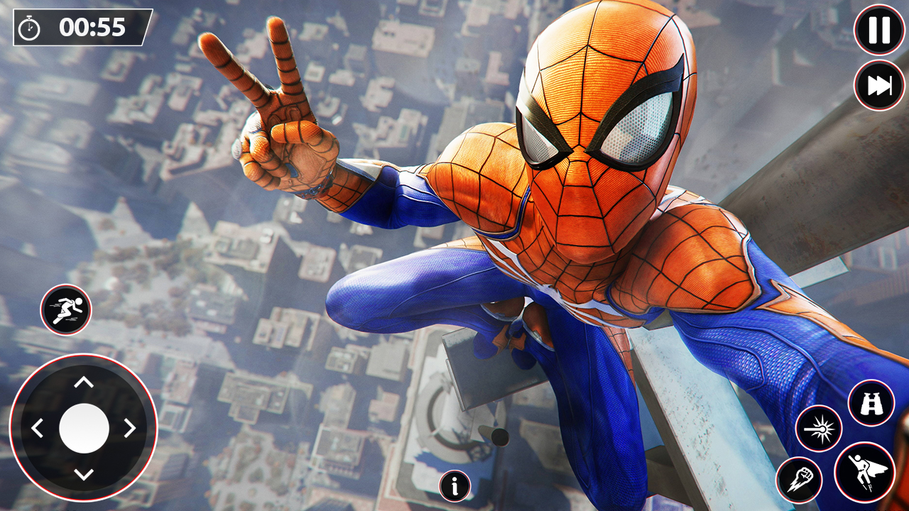 jogo de herói de corda de lutador de aranha super preta: batalha real ...