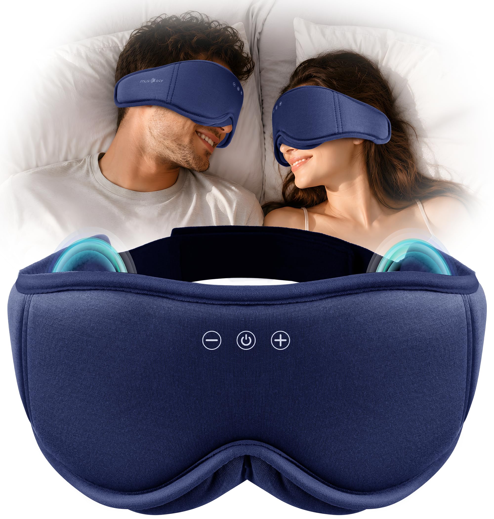 MUSICOZY Auriculares de bambú con máscara de dormir para DE