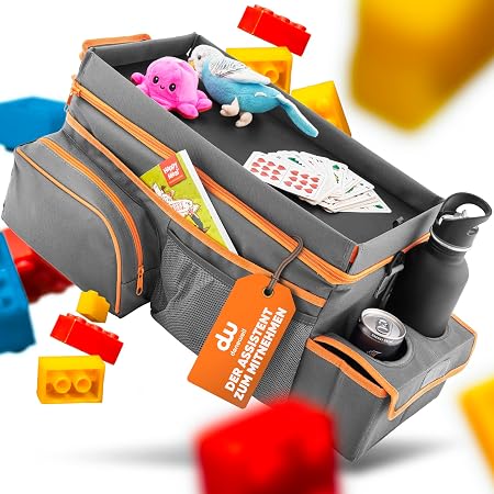 Luxja Auto-Organizer Für Den Beifahrersitz – Ordnung Im Auto, Schwarz | Praktische Aufbewahrungstasche