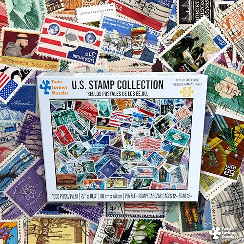 Miniatura 3 de US Stamp Collection Twin Spring Goods - Rompecabezas de 1000 piezas de 1000 piezas