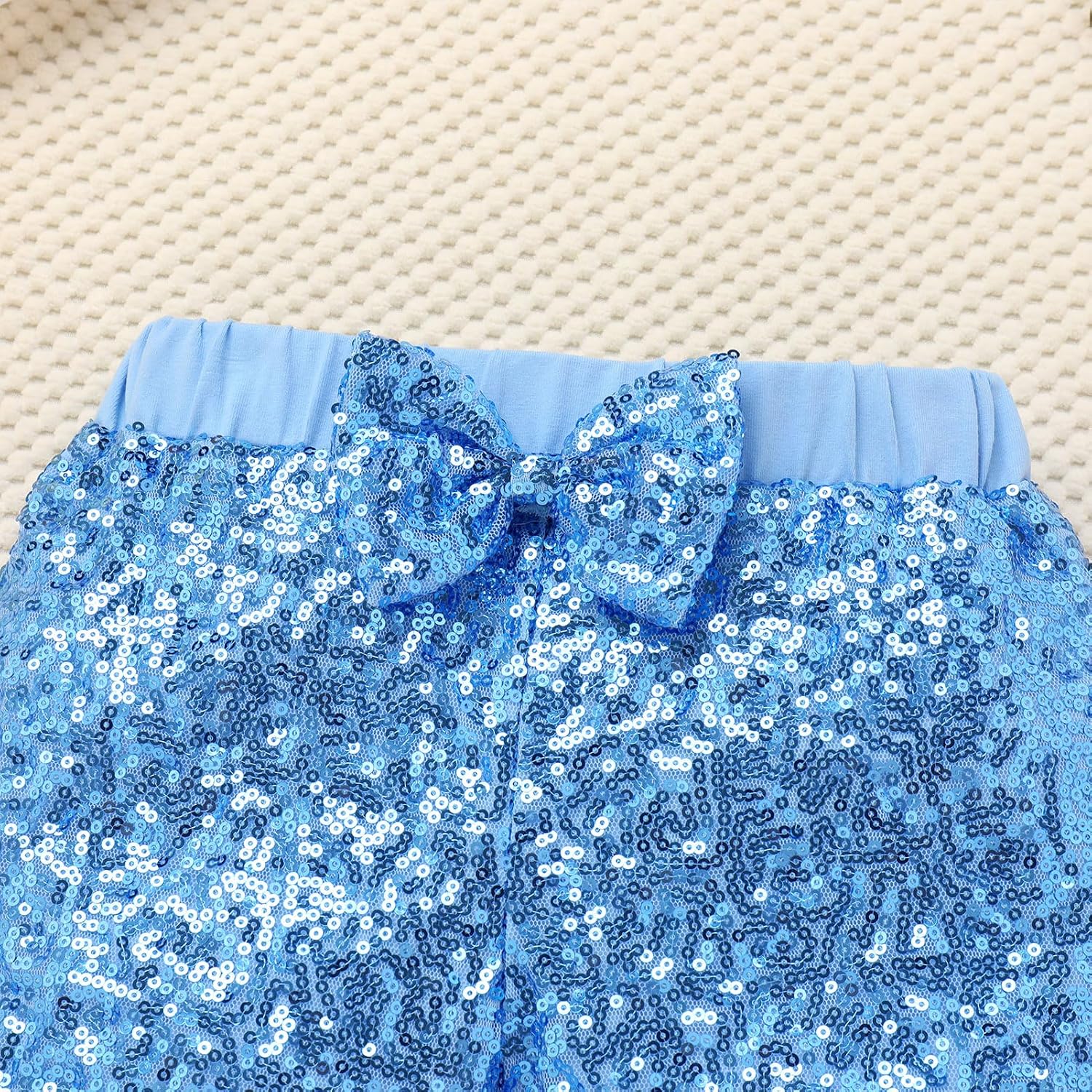 IMEKIS Baby Girl 1st Birthday Outfit Mouse Romper Sequin Shorts Headband Summer Cake Smash Photo Shoot
