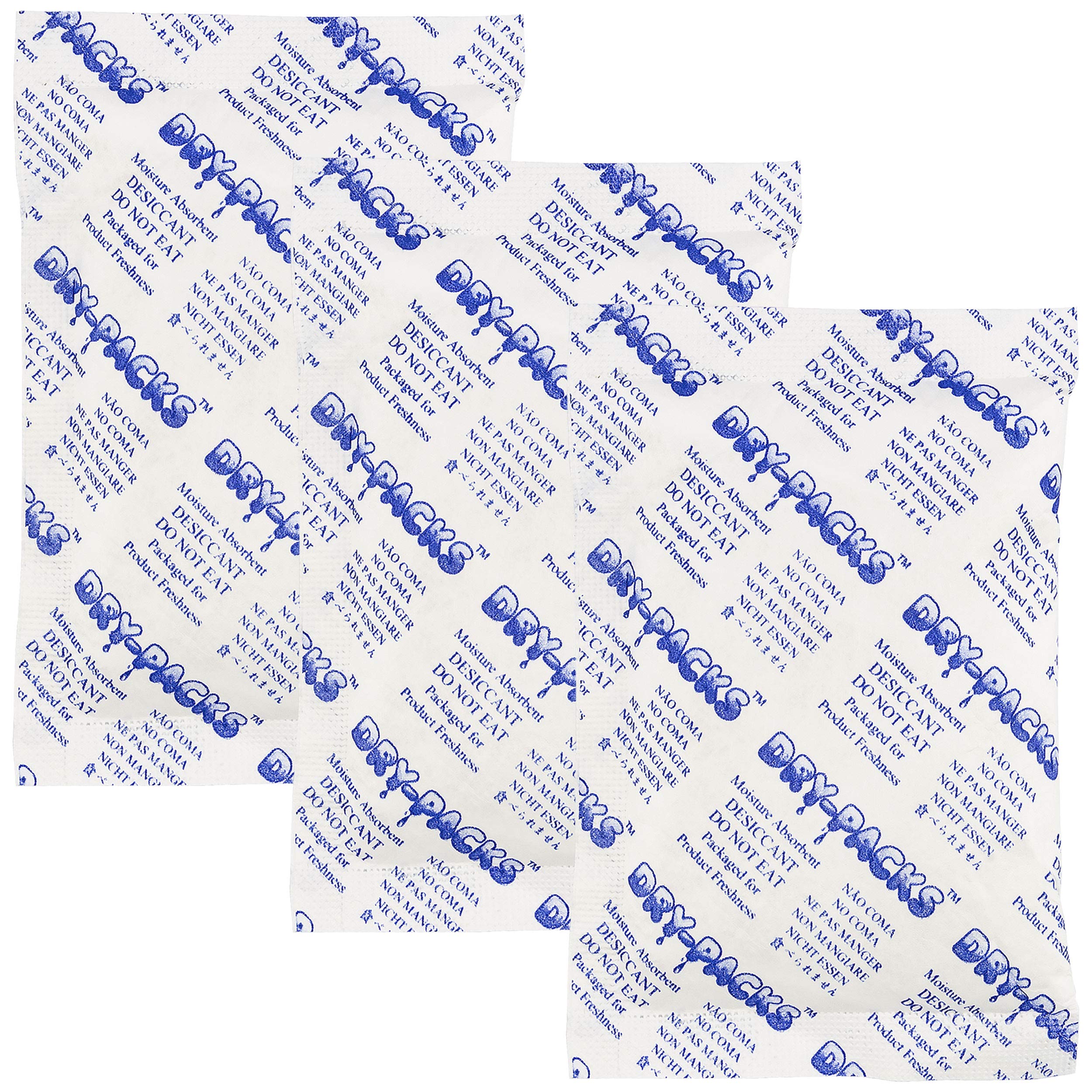 Dry-Packs Absorbent Industries Silica Gel in Tyvek Rechargeable Dehumidifier Absorbs Moisture 56 Gram 30PK