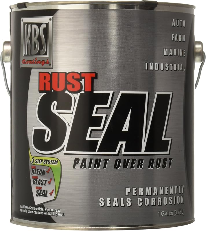 KBS Coatings RustSeal Cat Yellow, revestimento anticorrosivo brilhante para metal, 3,785 L