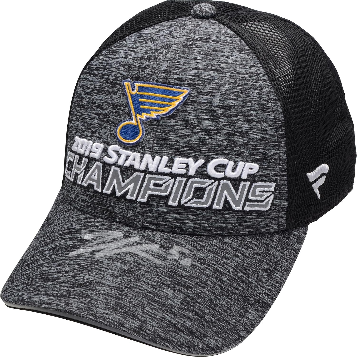 Jordan Binnington St. Louis s 2019 Stanley Cup Champions Autographed 2019 Stanley Cup Champions Locker Room Hat - Autographed NHL Hats