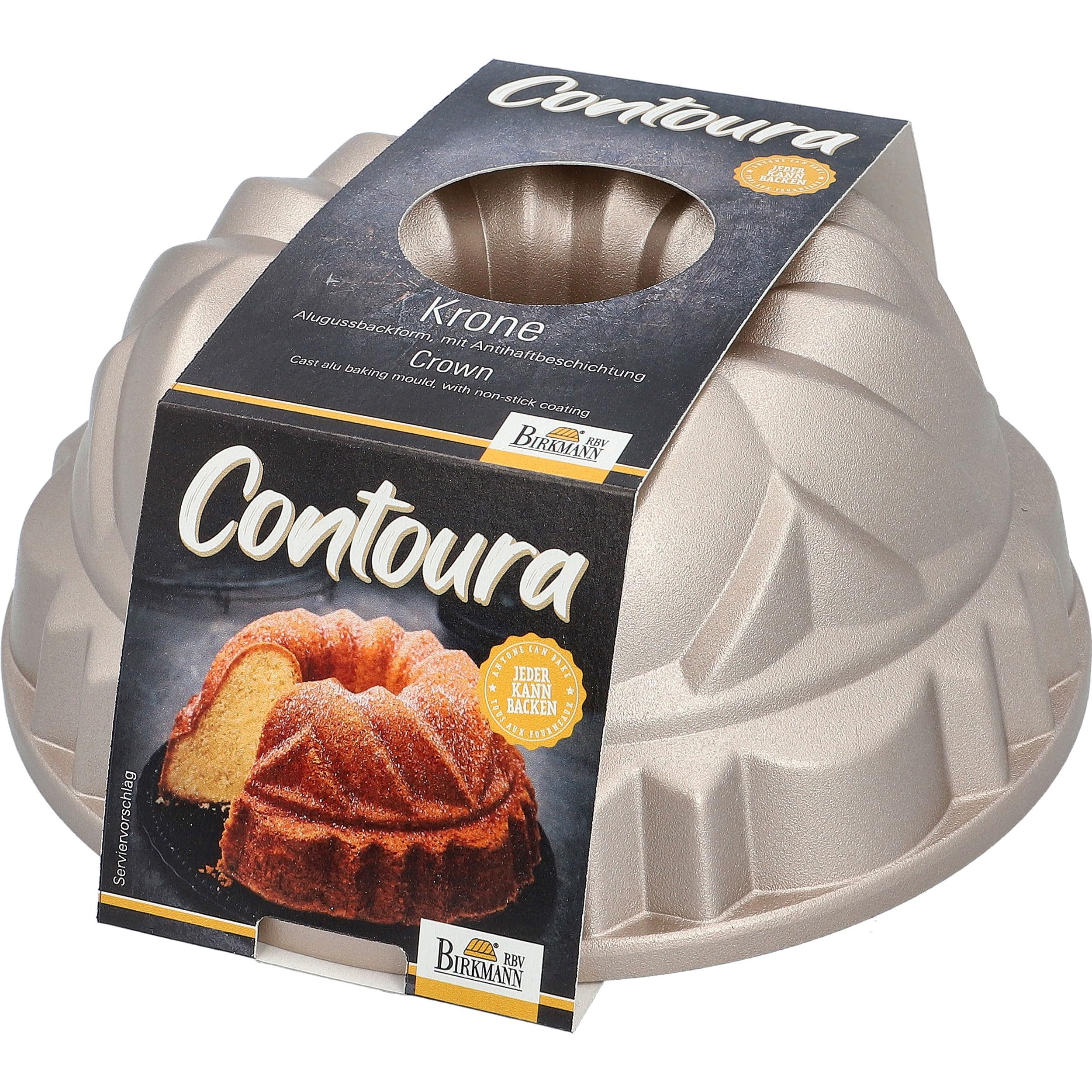 Birkmann, Molde de aluminio fundido con forma de corona con revestimiento antiadherente y receta