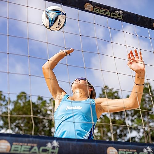 Miniatura 10 de Franklin Sports Pelota de voleibol de playa profesional  Kerri Walsh Jennings 9000 Beach Game Sand + voleibol al aire libre  Pelota de competición