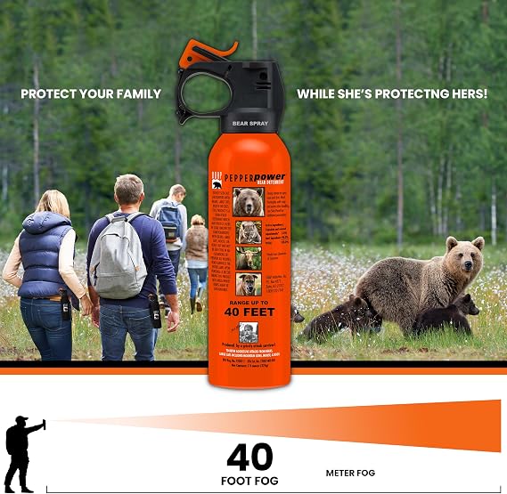 EPA Certified Bear Bear UDAP Bear Repellent Spray, Bear Spray, Bear Repellent Spray, Made in Montana, USA EPA Registered for All Bear Species, UDAP 12 Bear Spray Can Only