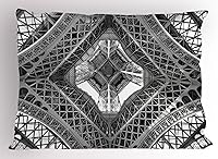 Vista 40 de Bolos decoraciones de fiesta funda de almohada por Ambesonne, bola roja con difusión Skittles vibrantes abstracta vibrante Arte, decorativo impreso