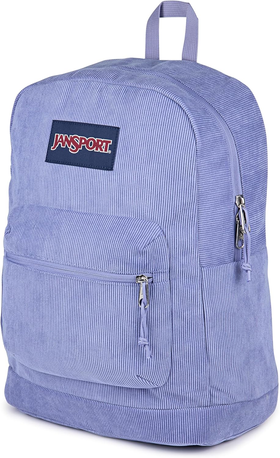 JanSport Cross Town Plus Remix Backpack - Padded Back Panel, Laptop Sleeve, and Front Pocket Organizer - Lavender Ash Corduroy