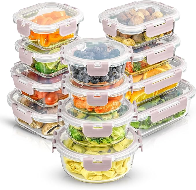 Glass Tubber Ware Storage