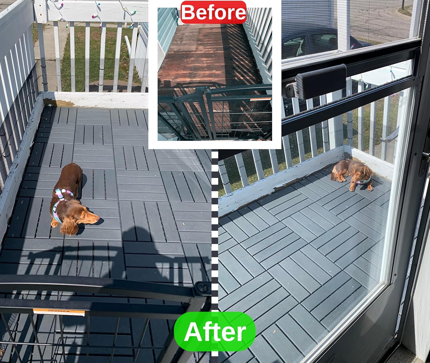 MrHN Dog Kennel Flooring - Dog Kennel Flooring Outdoor, Outside, Instead of Crate Tray