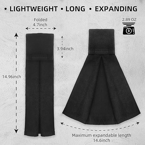 Miniatura 5 de Toalla de fútbol quarterback, toalla de campo de fútbol, toalla de mano gruesa de algodón sóftbol con cierre para fútbol, golf, gimnasio (paquete de