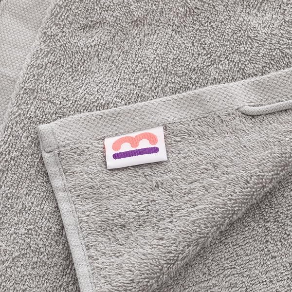 Todocama - Set di 12 asciugamani (30 x 30 cm) 100% cotone morbido e assorbente, 550 gsm premium, (grigio chiaro) - 4