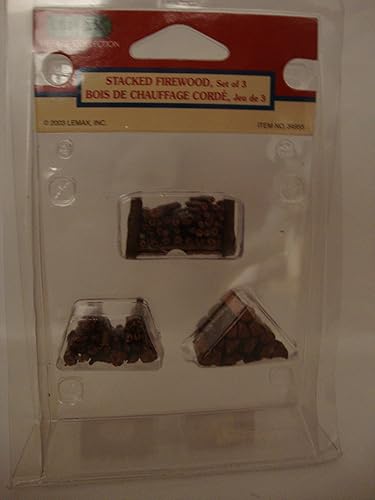 Village Collection Lemax - Juego de leña apilada de 3#34955 (2003)