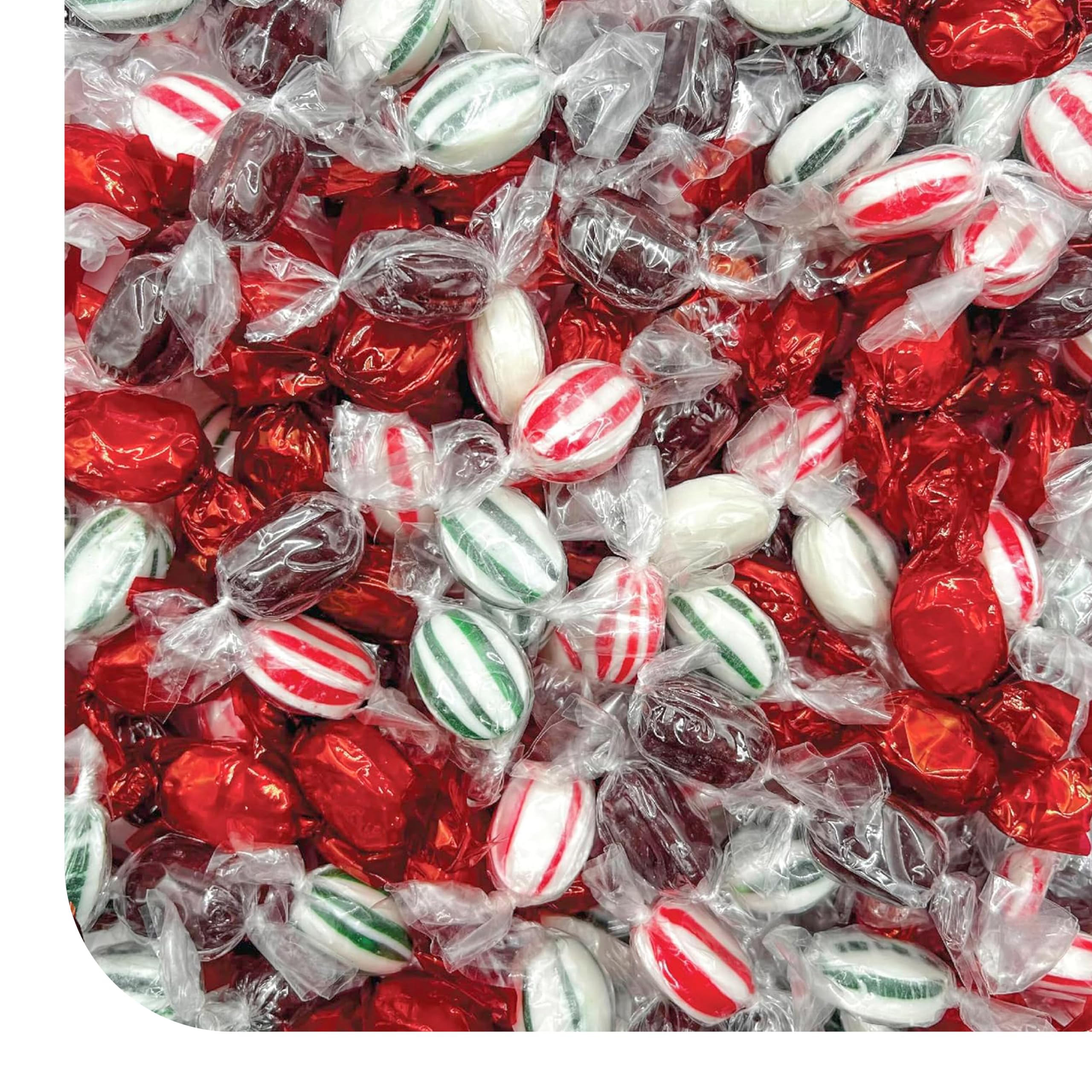 Hard Candy Assortment - 2 Pound Bulk Pack - Hard Candy Individually Wrapped - Old Fashioned Hard Candy - Root Beer Barrels, Cinnamon, Peppermint and