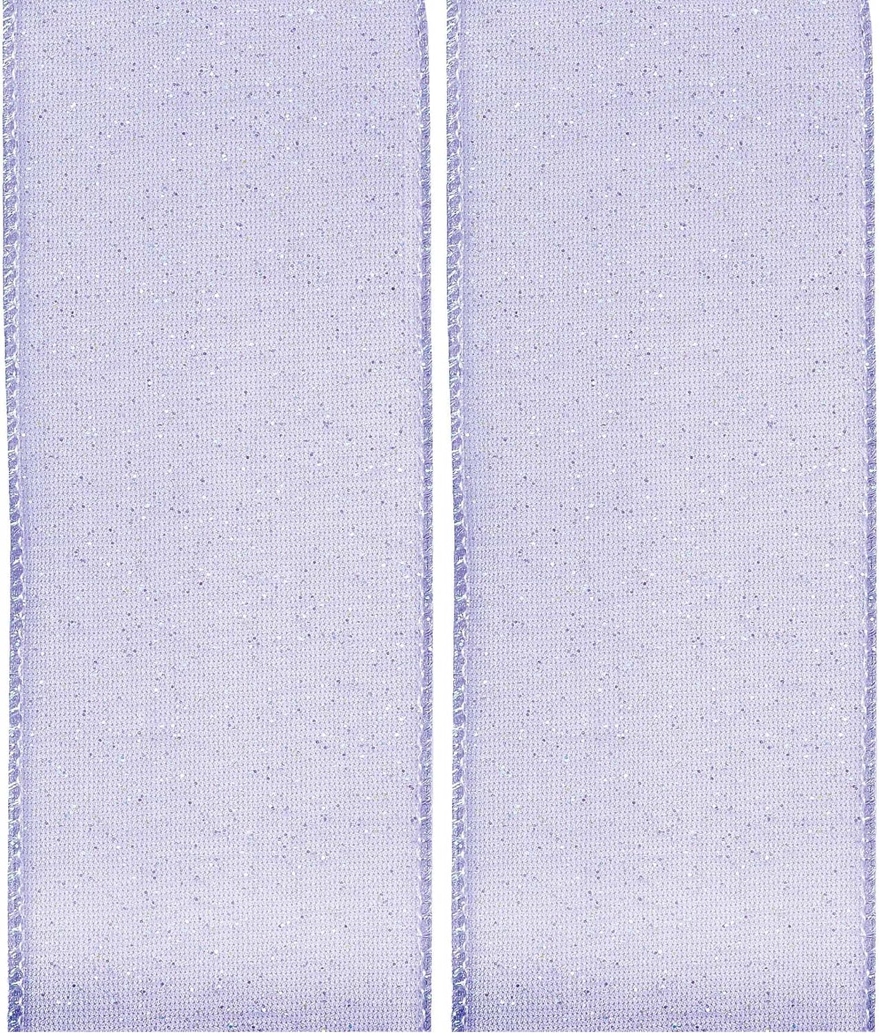 Offray Wired Edge Quest Craft Ribbon, 2 1/2-Inch x 9-Feet, Lavender
