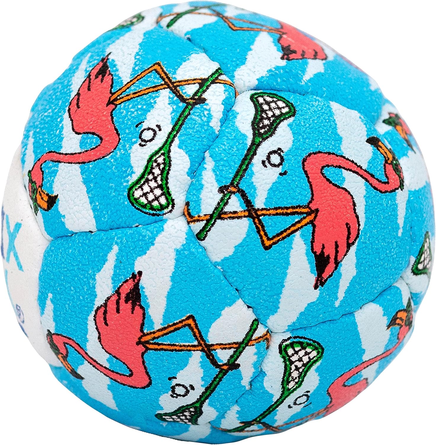 SWAX LAX Lacrosse Training Ball - Indoor Outdoor Practice Less Bounce & Rebounds (Flamingo)