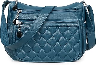 VOLGANIK ROCK Soft PU Leather Shoulder Bags for Women - Multi Pockets Crossbody Travel & Everyday Handbags; Gift Idea