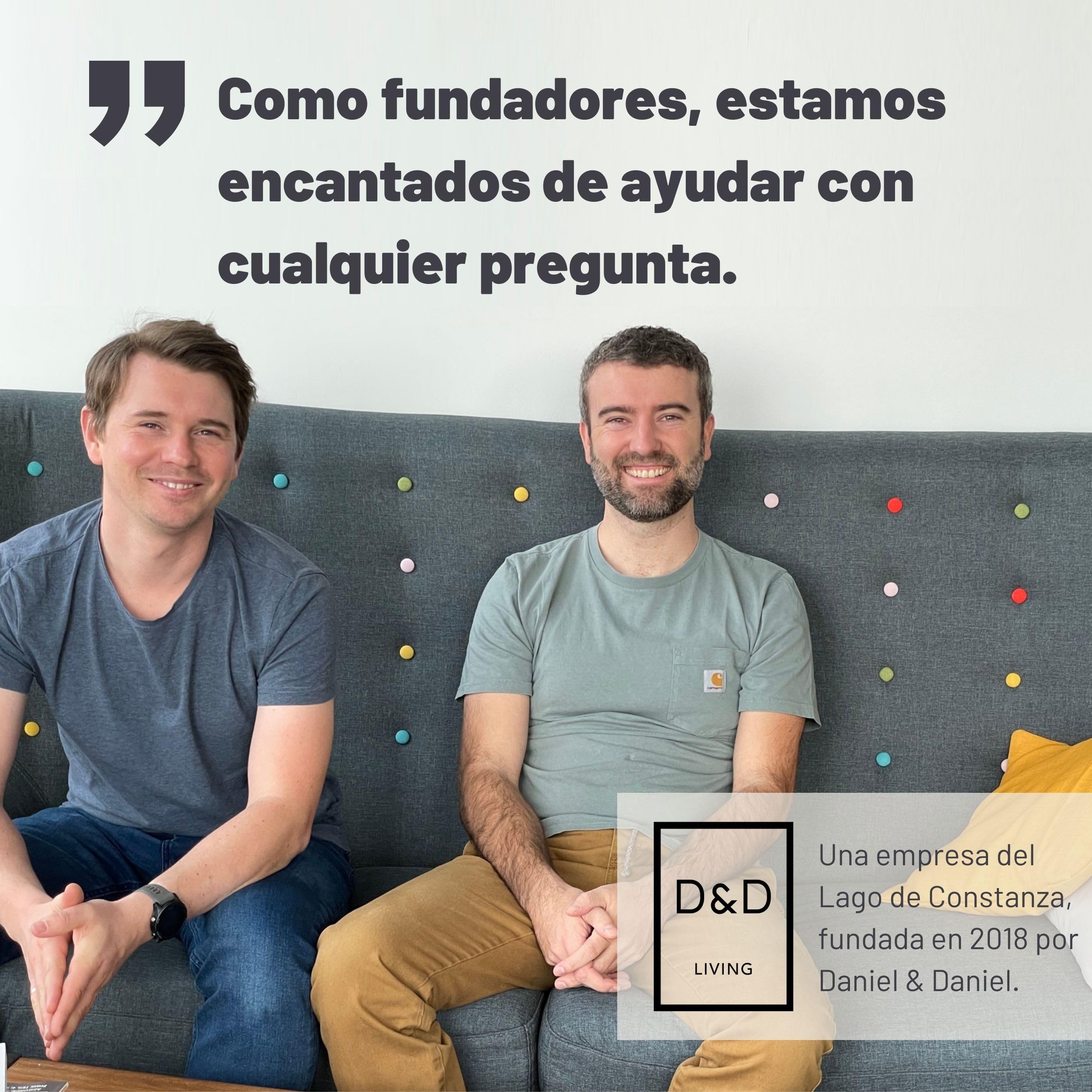 D&D Living® Ganchos para Puertas hasta 16 mm | 4x Ganchos Dobles para Perchero de Puerta | Gancho para Ropa para Puerta y Armario (Blanco)