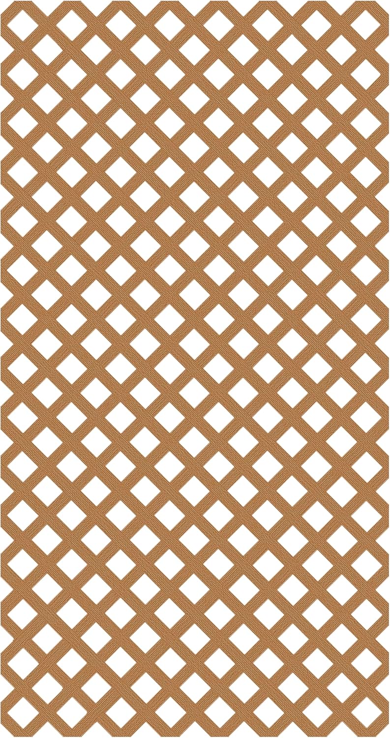 4 ft. x 8 ft. Sierra Cedar Garden Vinyl Lattice