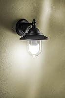 CGC Lighting Lantern Kültéri Fali Lámpa Fekete Vintage Retro Kert Terasz 8