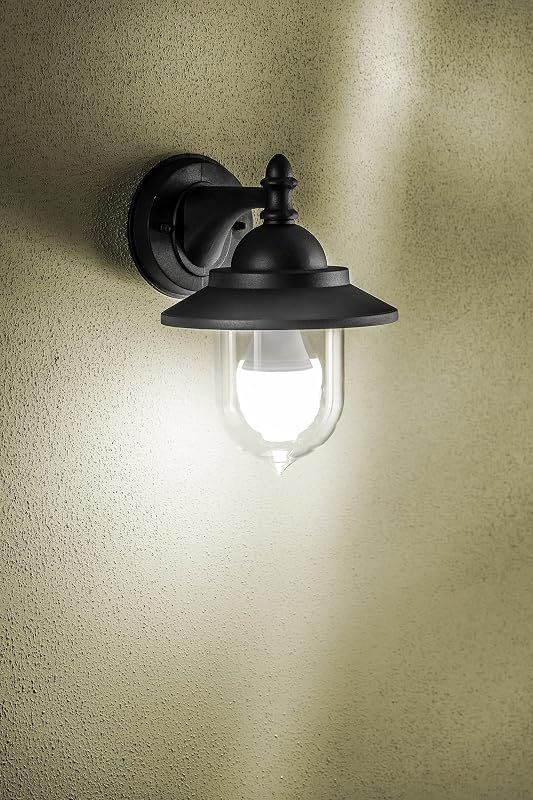 CGC Lighting Lantern Kültéri Fali Lámpa Fekete Vintage Retro Kert Terasz