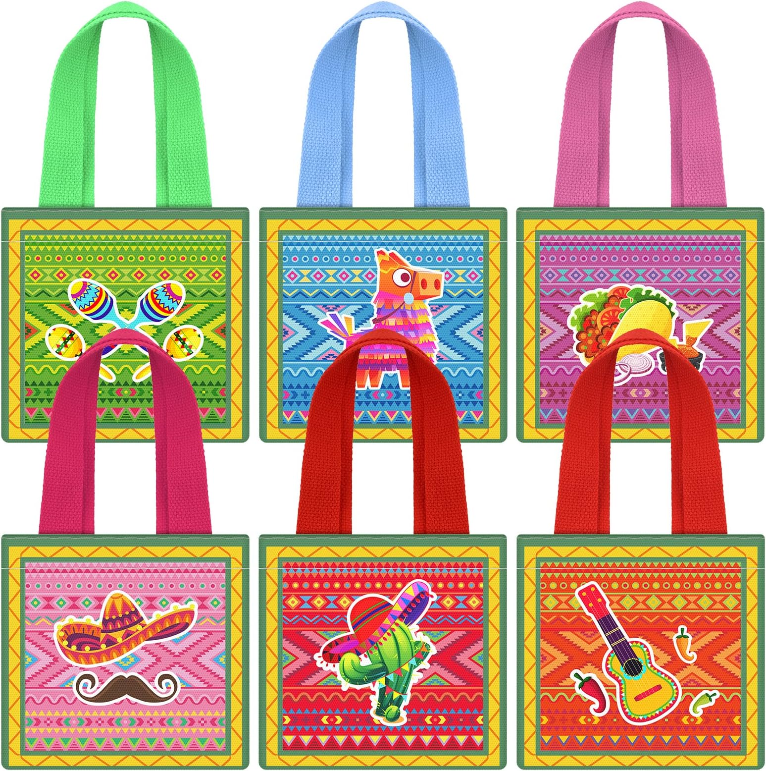 24 Pcs Mexican Candy Bags Fiesta Cinco De Mayo Goodie Treat