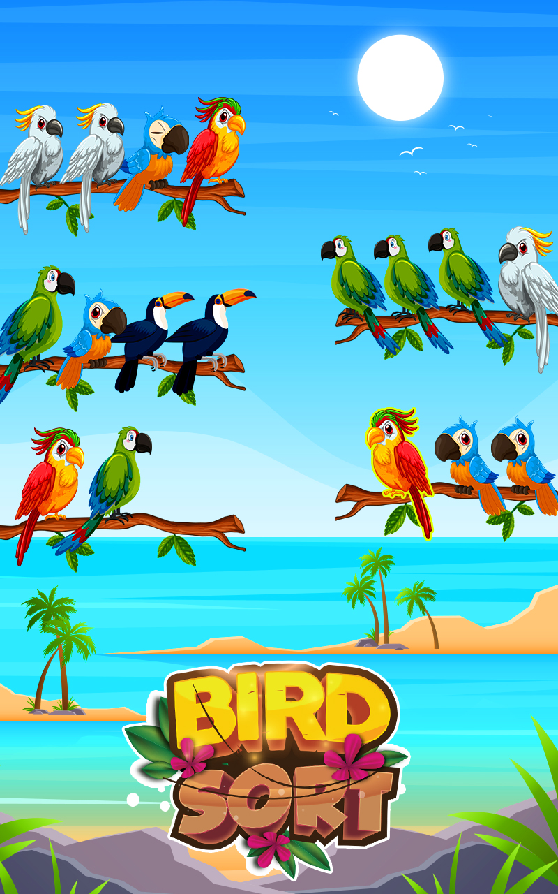 Bird Sort Game: Color Matching Puzzle Game - Antistress Relaxing ...