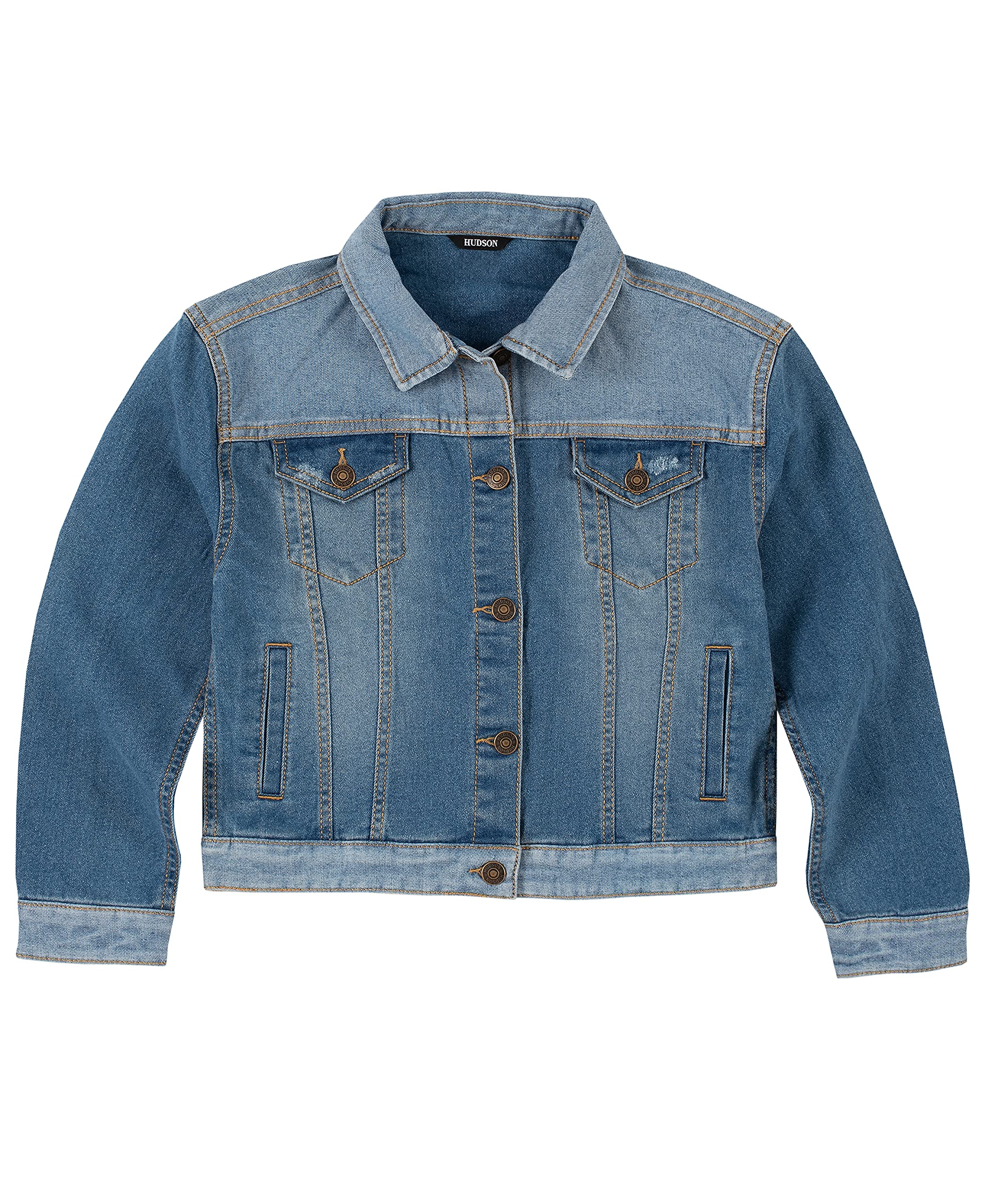 HUDSONGirls' Oversize Boxy Fit Denim Jacket