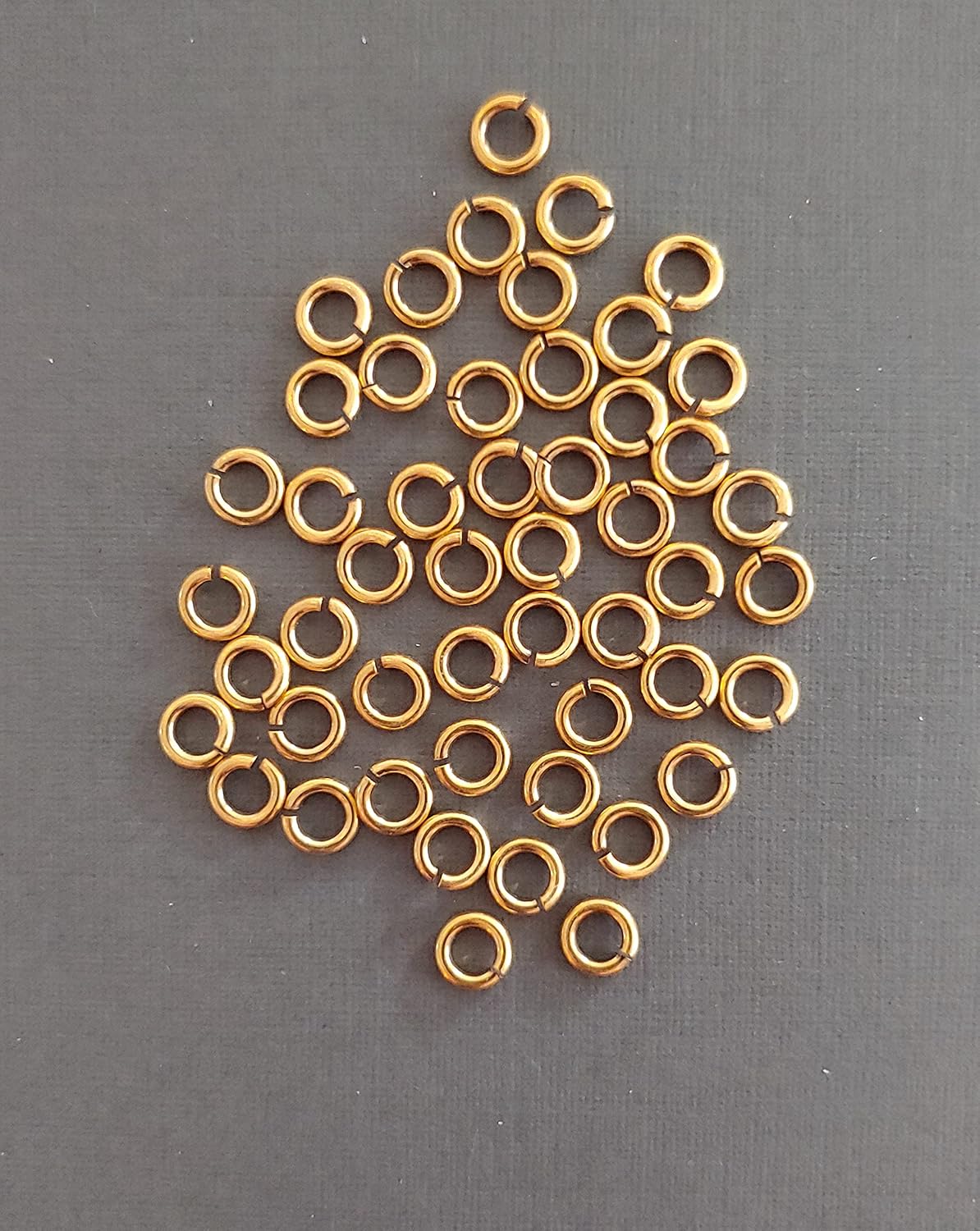 Snapeez II ULTRAPLATE 24 kt Antique Russian Gold Plate Ring Hard Open Jump Ring 5mm Heavy Gauge (Pk 50) Jump Rings. The Ultra Secure No Solder Jump Ring. Made in USA.