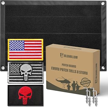Hook and Loop Patch Display Board Morale Patches 23.6x15.7 in