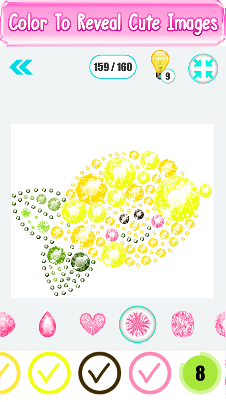 Diamond Art Glitter Color By Number Gems Art Free App on Amazon Appstore