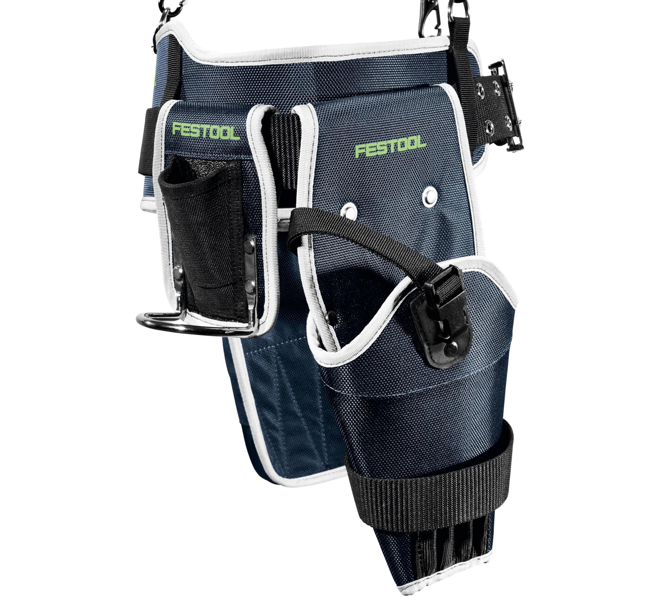 Festool TB-FT1 Ceinture Porte-Outils Professionnelle de Chantier | Système bretelles et ceinture - holster perceuse et pochette multi-poches - compatible accessoires TB Festool