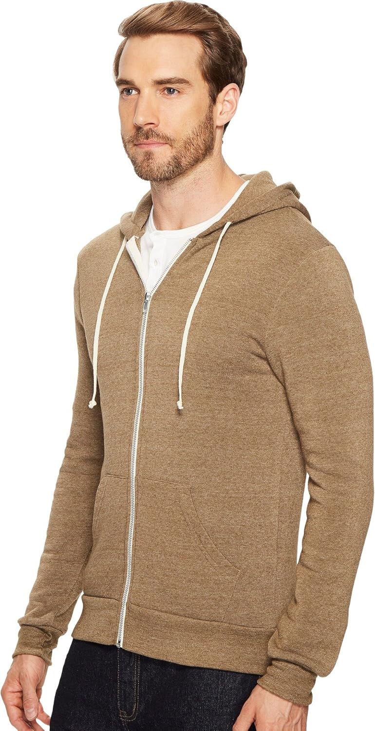 Alternative Men's Rocky Zip Hoodie Sweatshirt XX-Large Eco True Dark Olive