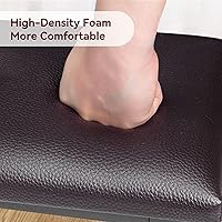 Vista 4 de Juego de mesa de comedor IDEALHOUSE para 4, mesa de cocina con banco tapizado, juego de mesa rectangular para comedor con 2 bancos, juego de mesa